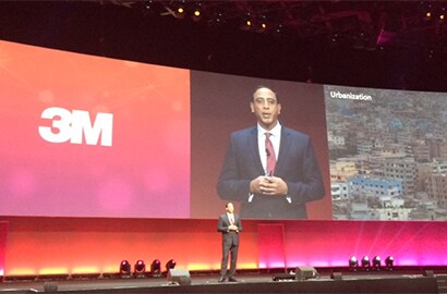 Ashish Khandpur, 3M SVP and Chief Technology Officer, speaking in Dubai and the Internet of Things World Forum.