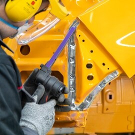 Removing spot welds from the panel