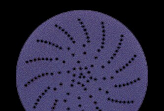 3M Xtract™ Cubitron­™ II cloth disc 900DZ on black background

