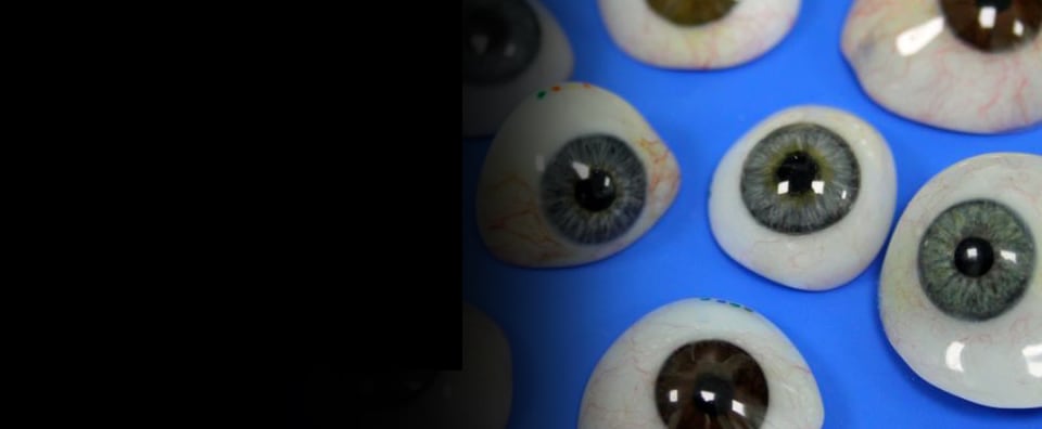 Image of artificial eyeballs