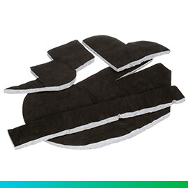 Product shot of 3M Flexile Acoustic Material FAB series cut to size.