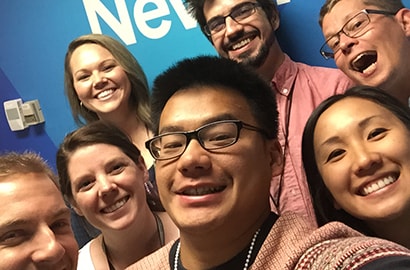 Intern Chin Nou Khang with some of his colleagues from 3M Corporate Communications.