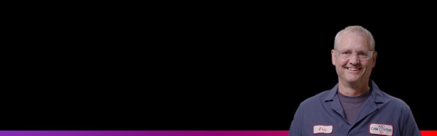 Herobanner showing Eric Askeland - an Abrasives Application Engineer
