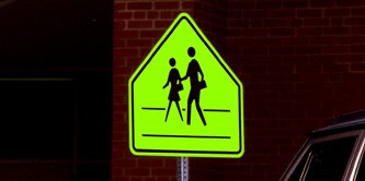 Small road sign
