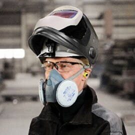 Reusable respirators for welding
