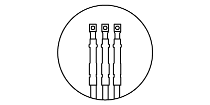 Medium Voltage Terminations illustration in a circle
