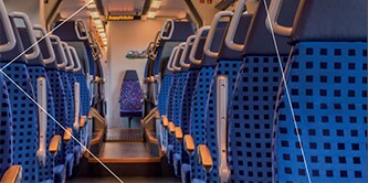 Inside of train carriage
