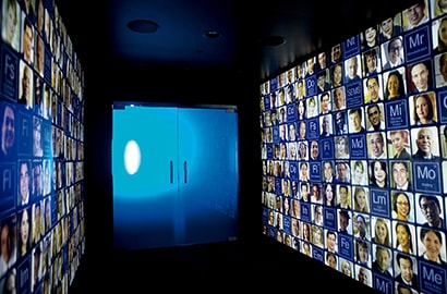 A colorful display of the people and technology of 3M.