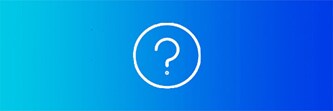 Blue background image with a question mark icon in white
