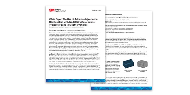 White Paper: The Use of Adhesive Injection in Combination with Nodal Structural Joints Typically Found in Electric Vehicles
