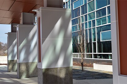 Outside of the newest R&D lab space on the 3M Campus in St. Paul.