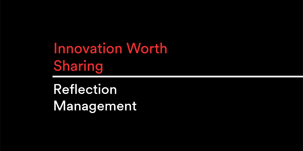 Reflection management video.
