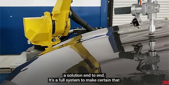 Robotic Paint Repair System in action
