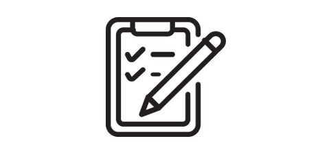 Icon of research paper and pen
