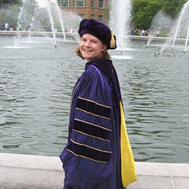 Liz Johnson as she graduated from the University of Washington