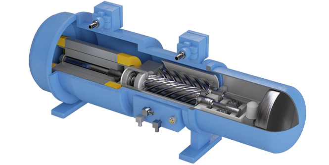 Seals and gaskets made from 3M fluoropolymers in a compressor.
