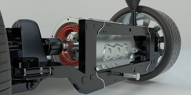eMotor friction shim application
