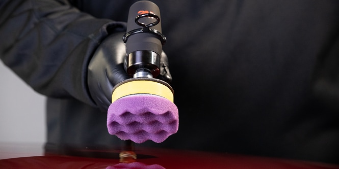 3M Polisher doing paint repair
