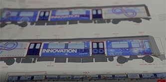 Image showing train carriage drawings
