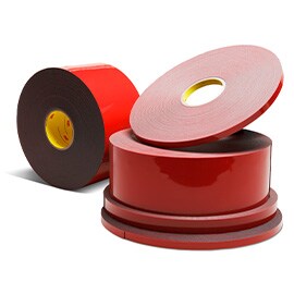 Product shot of acrylic foam tapes for automotive exteriors.