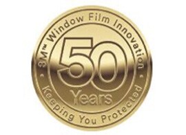 50 Years of Expertise gold emblem