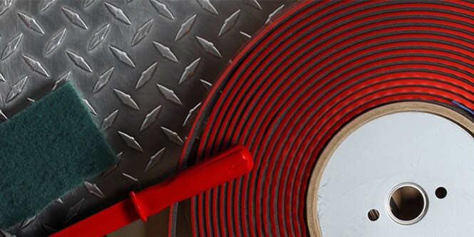 A roll of 3M Wheel Weights
