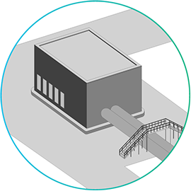 Intake Process Icon Step-by-Step
