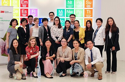 Erica Wang, General Counsel, 3M China and Hong Kong, with colleagues participating in pro bono opportunities.