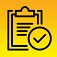 icon of clipboard with check mark