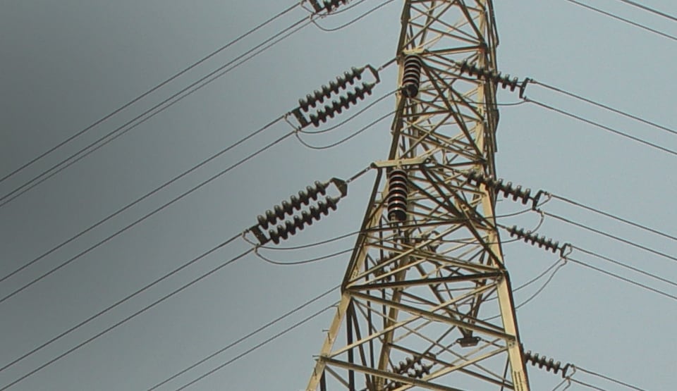 Image of an electrical tower in the 3M Newsroom story about  reinforcing the electrical capacity within the existing infrastructure.