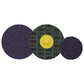 three 3M abrasive discs in different sizes
