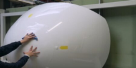 Polyurethane radome boots for airbus
