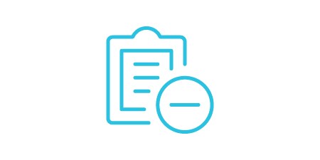 Replacement avoidance icon of a clipboard.
