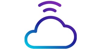 Cloud-based system icon.

