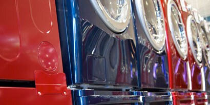Image of a row of washers and dryers

