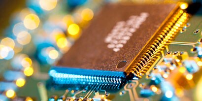 Image of the internal parts of a circuit board
